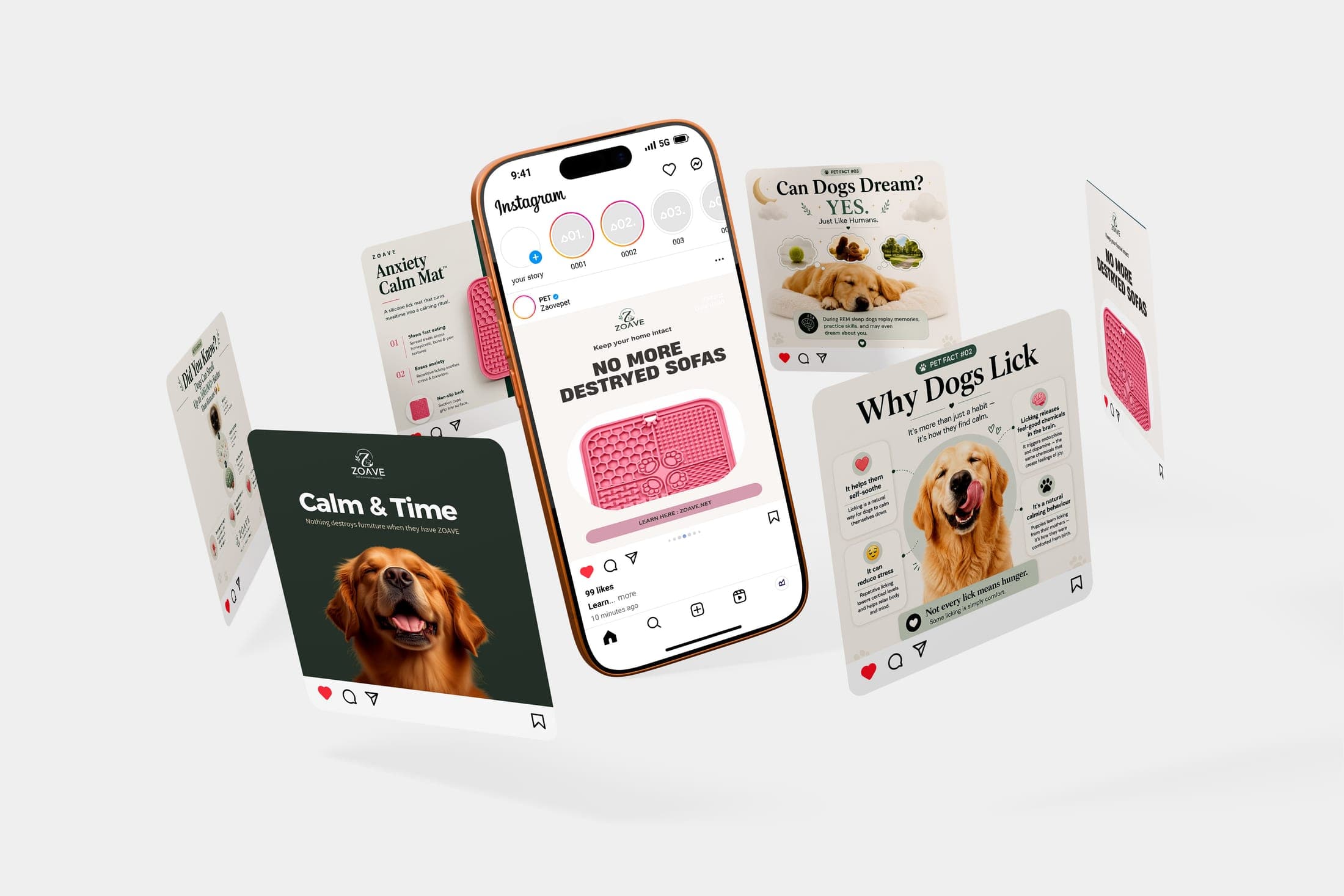 Zaove Pets social media system