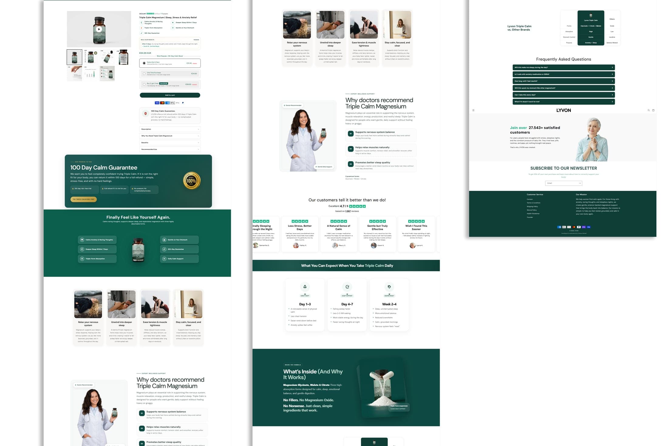 Lyvonlife desktop website