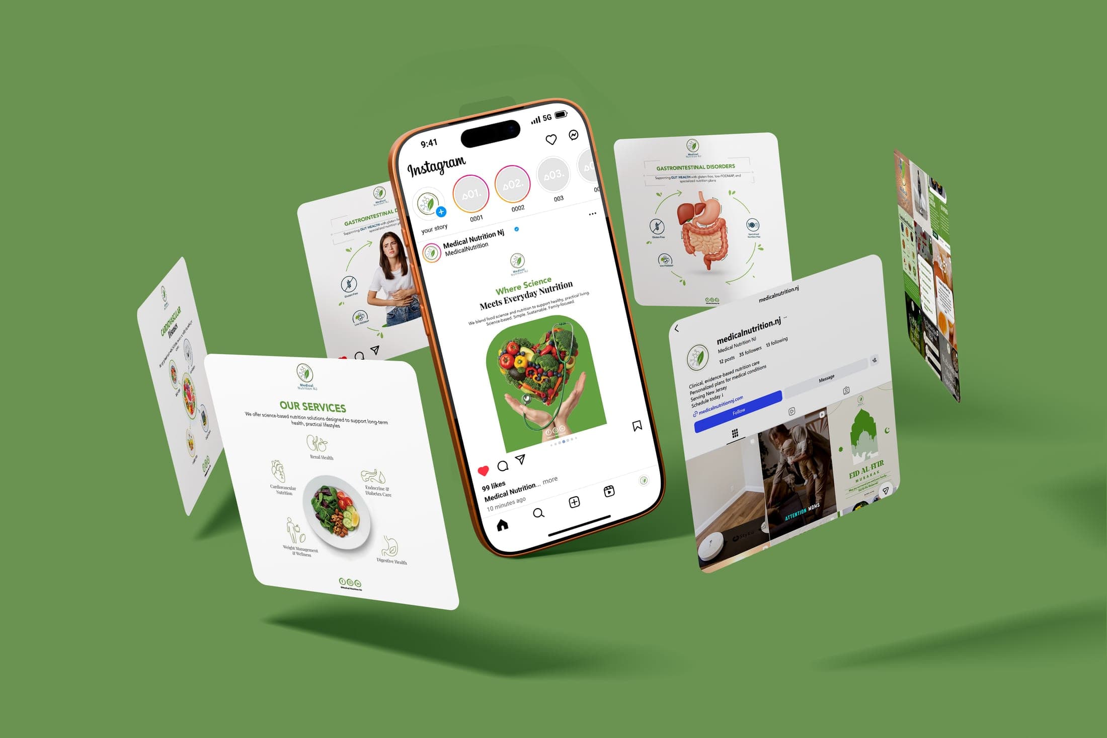 NJ Nutrition social media design