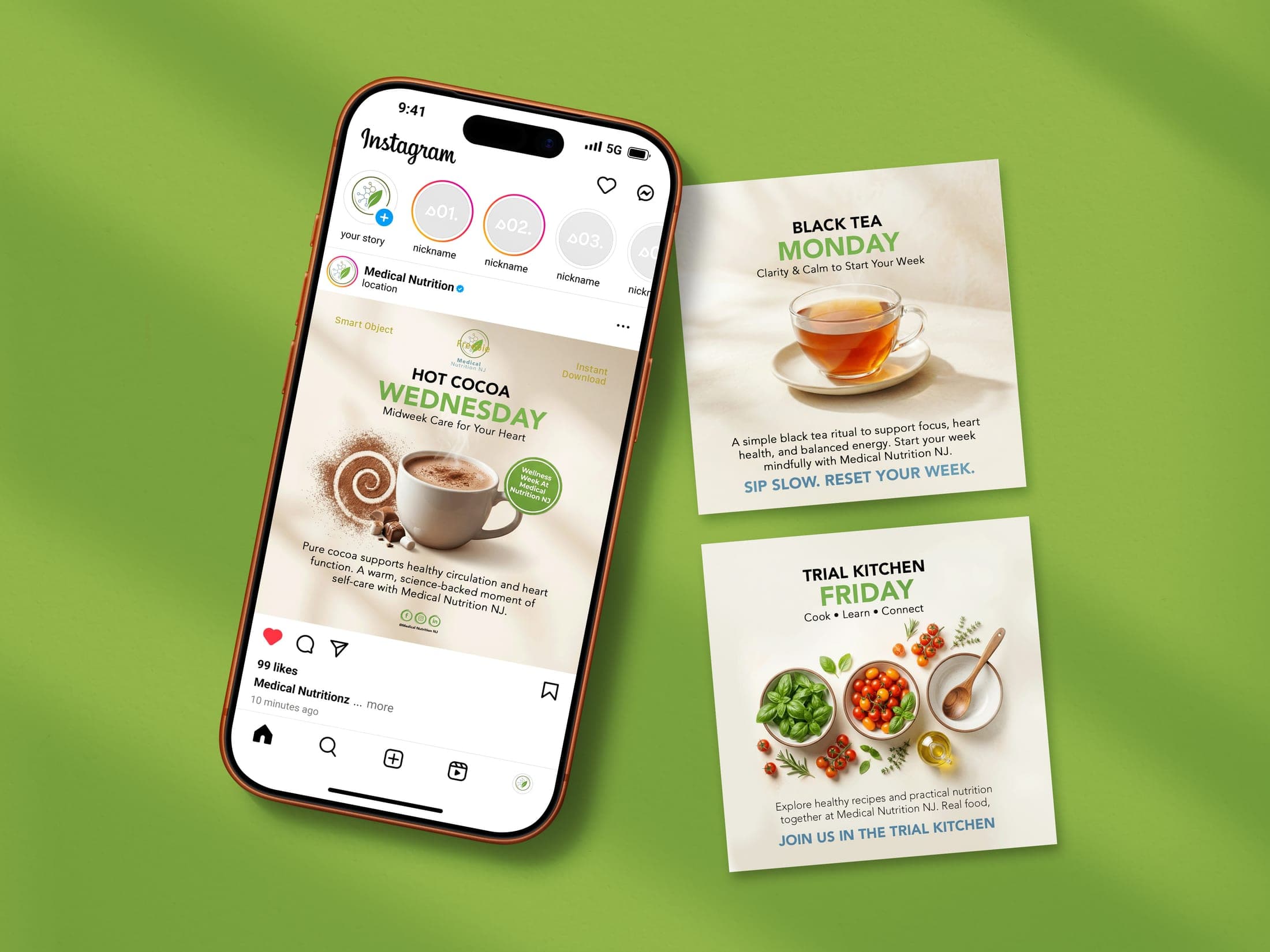 NJ Nutrition full design mockup