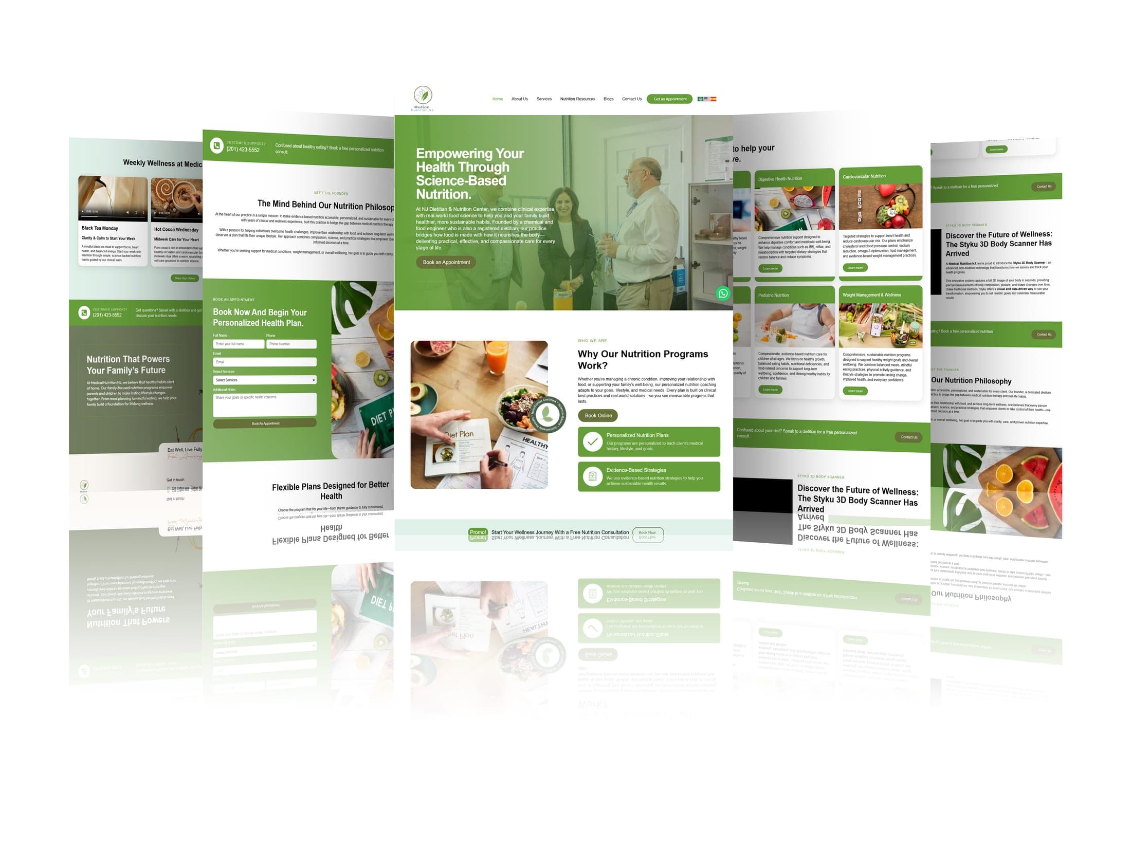 NJ Nutrition design mockup